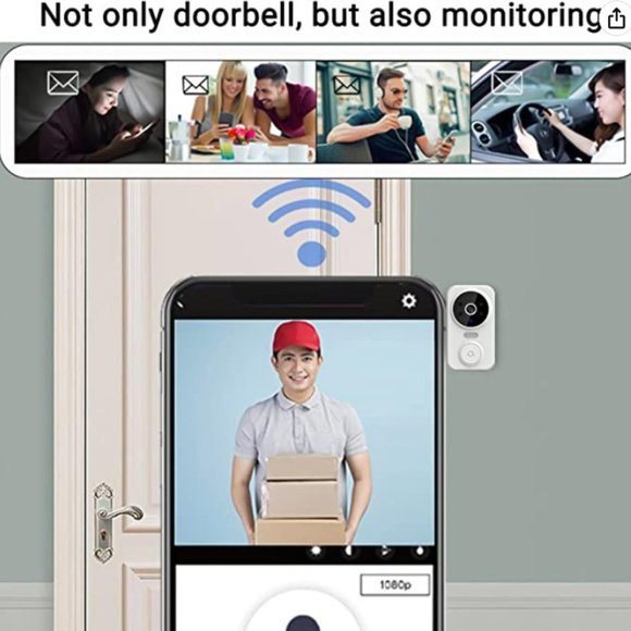 Smart Wireless Remote Video Doorbell Intelligent Visual Doorbell - Picture 4 of 7